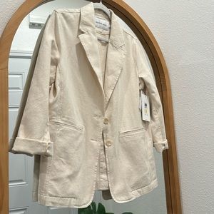 CALVIN KLEIN JEANS BLAZER WHITE